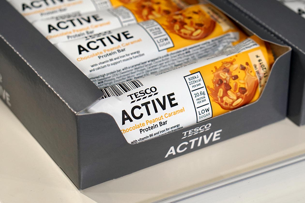 tesco active protein bar