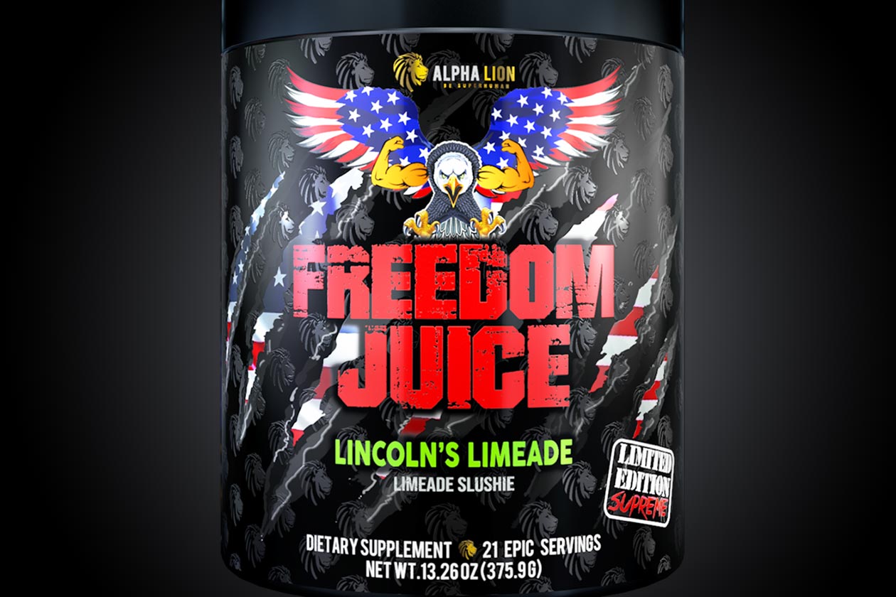 alpha lion freedom juice pre-workout