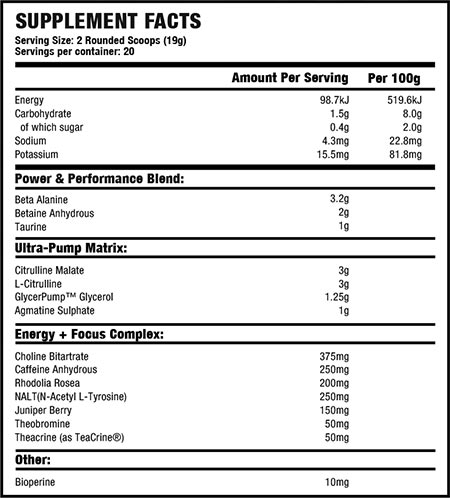 flextech nutrition flex fury