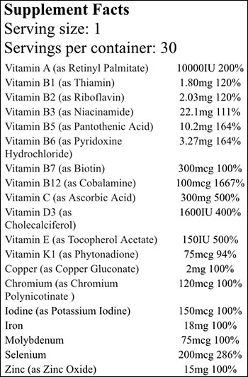 gifd labs lifestyle multi-vitamin