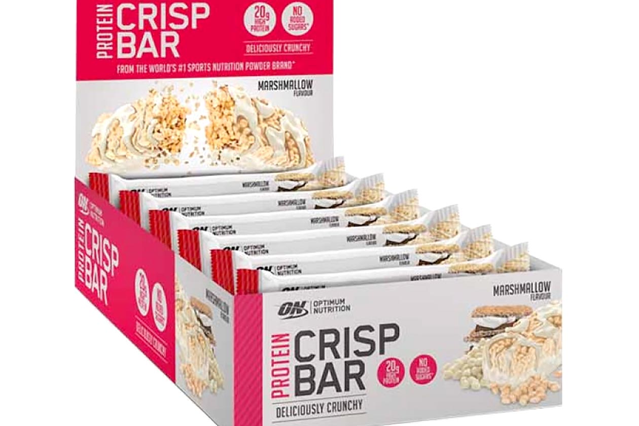 optimum nutrition protein crisp bar