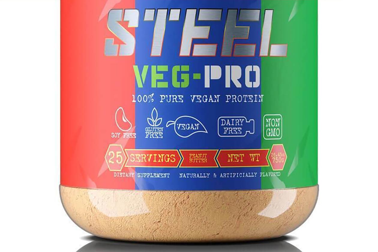 steel supplements peanut butter veg-pro