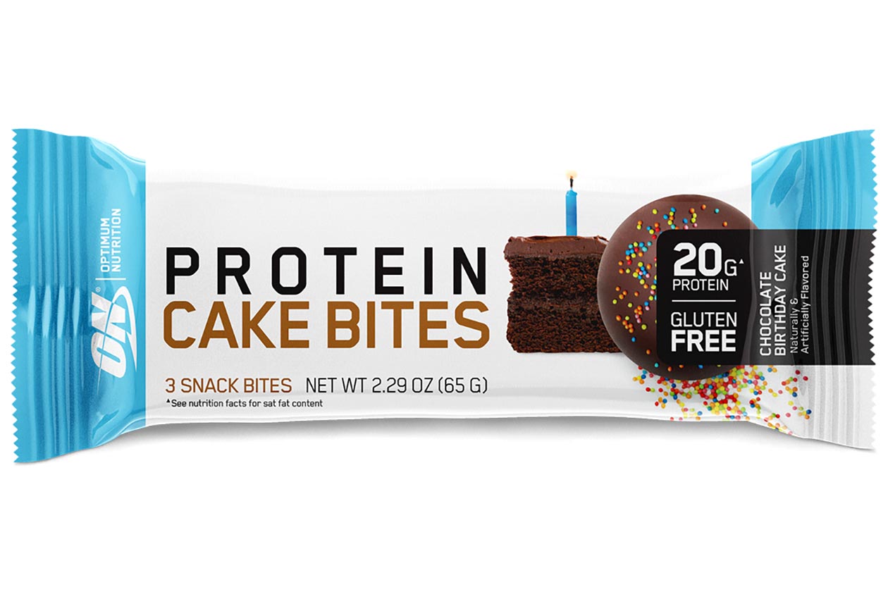 optimum nutrition chocolate birthday cake protein cake bites