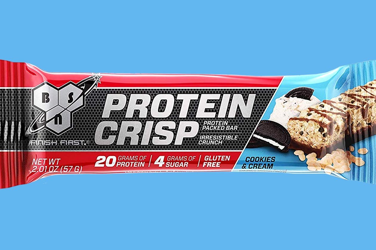 cookies and cream bsn protein crisp