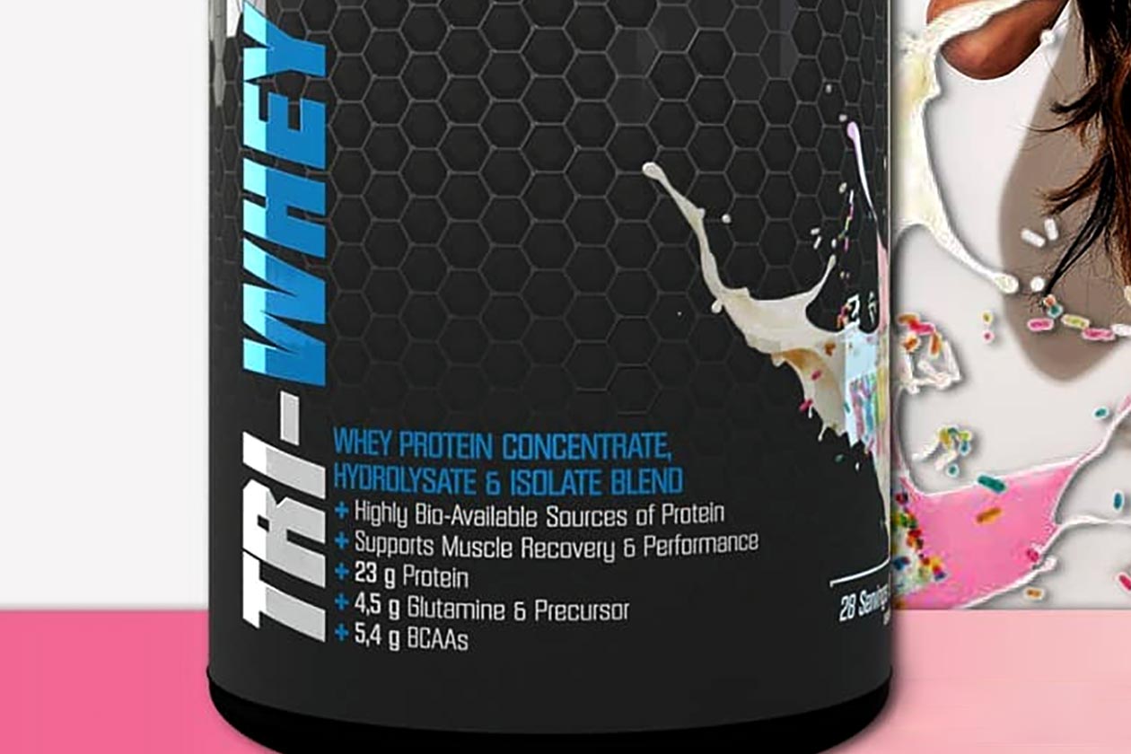 evolve nutrition birthday cake tri whey