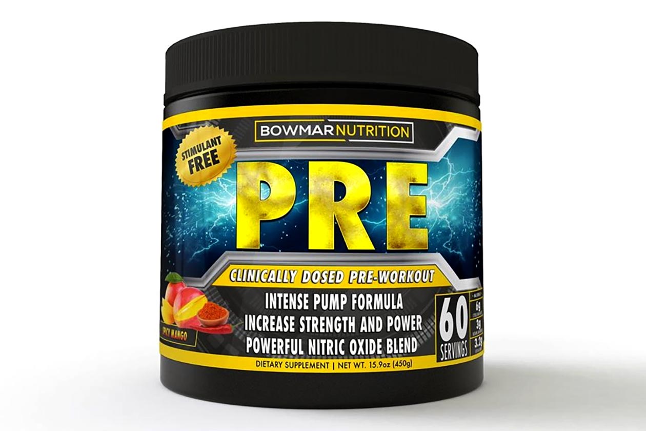 bowmar nutrition stimulant-free pre