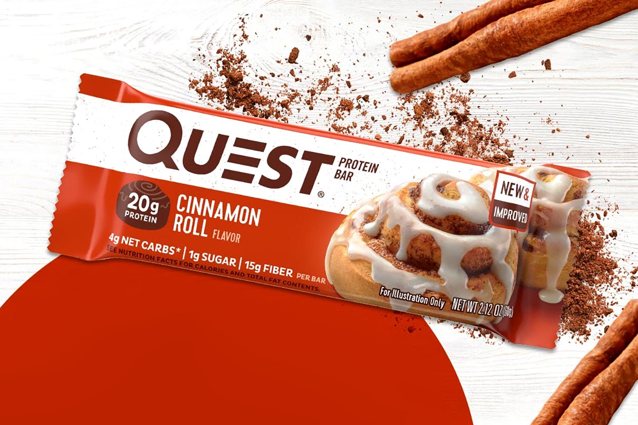 new and improved cinnamon roll quest bar