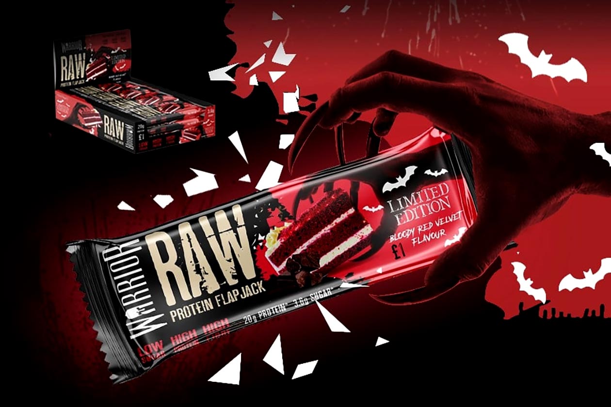 blood red velvet warrior raw protein flapjack