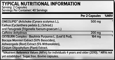 evolve oxyburn elite