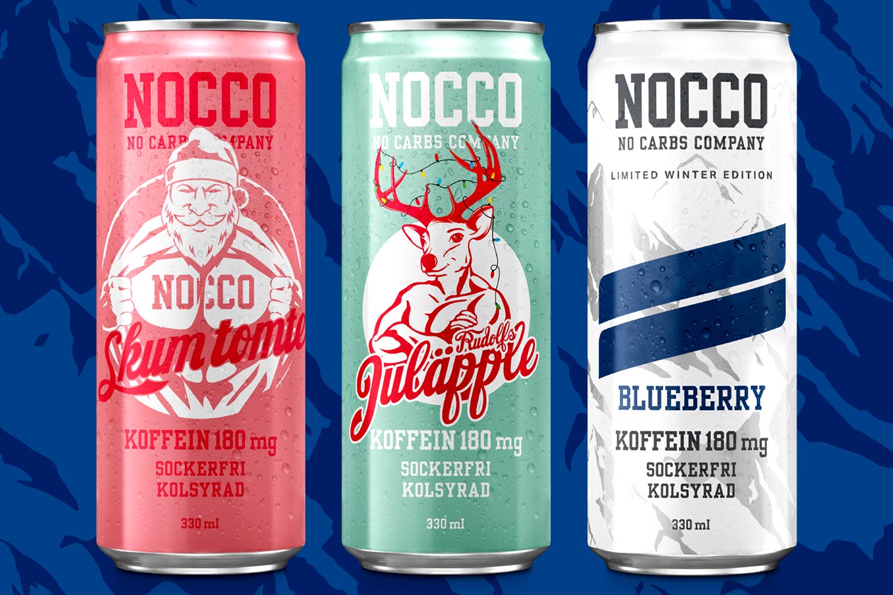 NOCCO's Skum Tomte, Rudolf's Christmas Apple and Blueberry are back