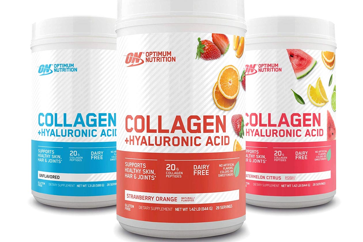 optimum nutrition collagen plus hyaluronic acid
