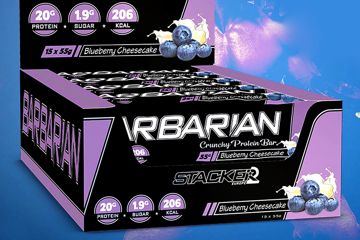blueberry cheesecake barbarian protein bar