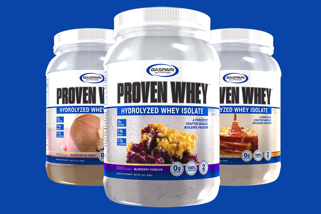 Cinnamon French Toast, Blueberry Cobbler and Neapolitan Proven Whey