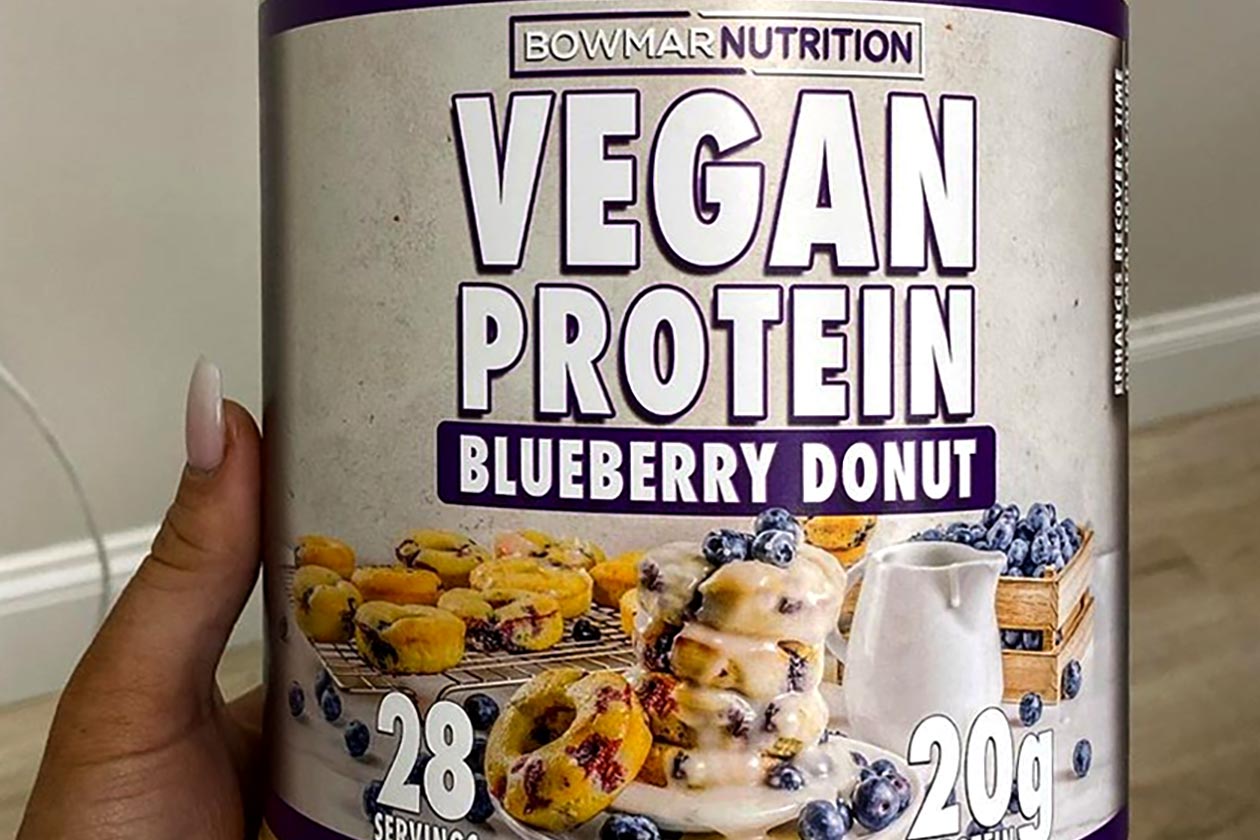 bowmar blueberry donut vegan protein
