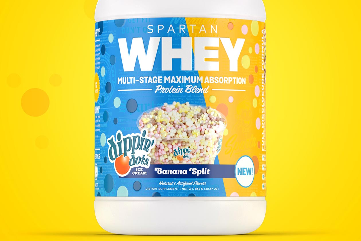 dippin dots banana split spartan whey