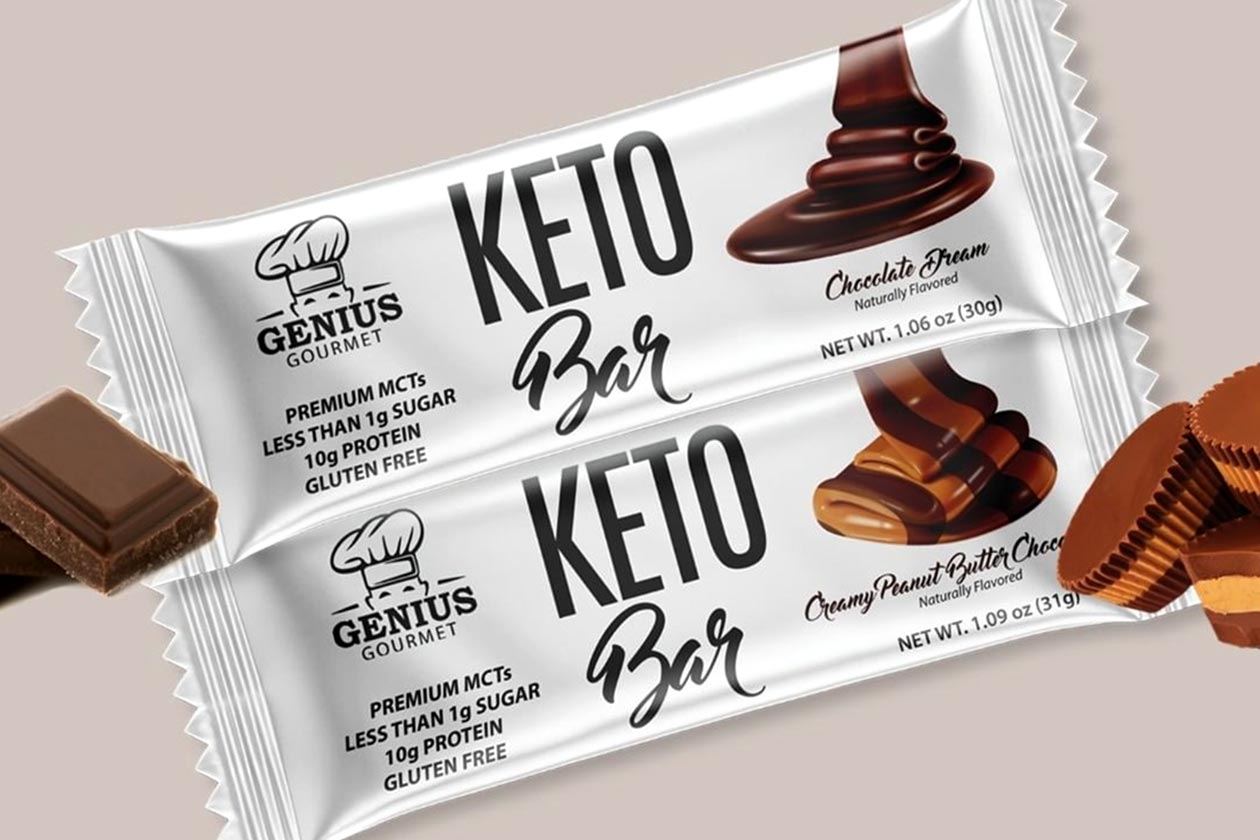 genius gourmet keto bar