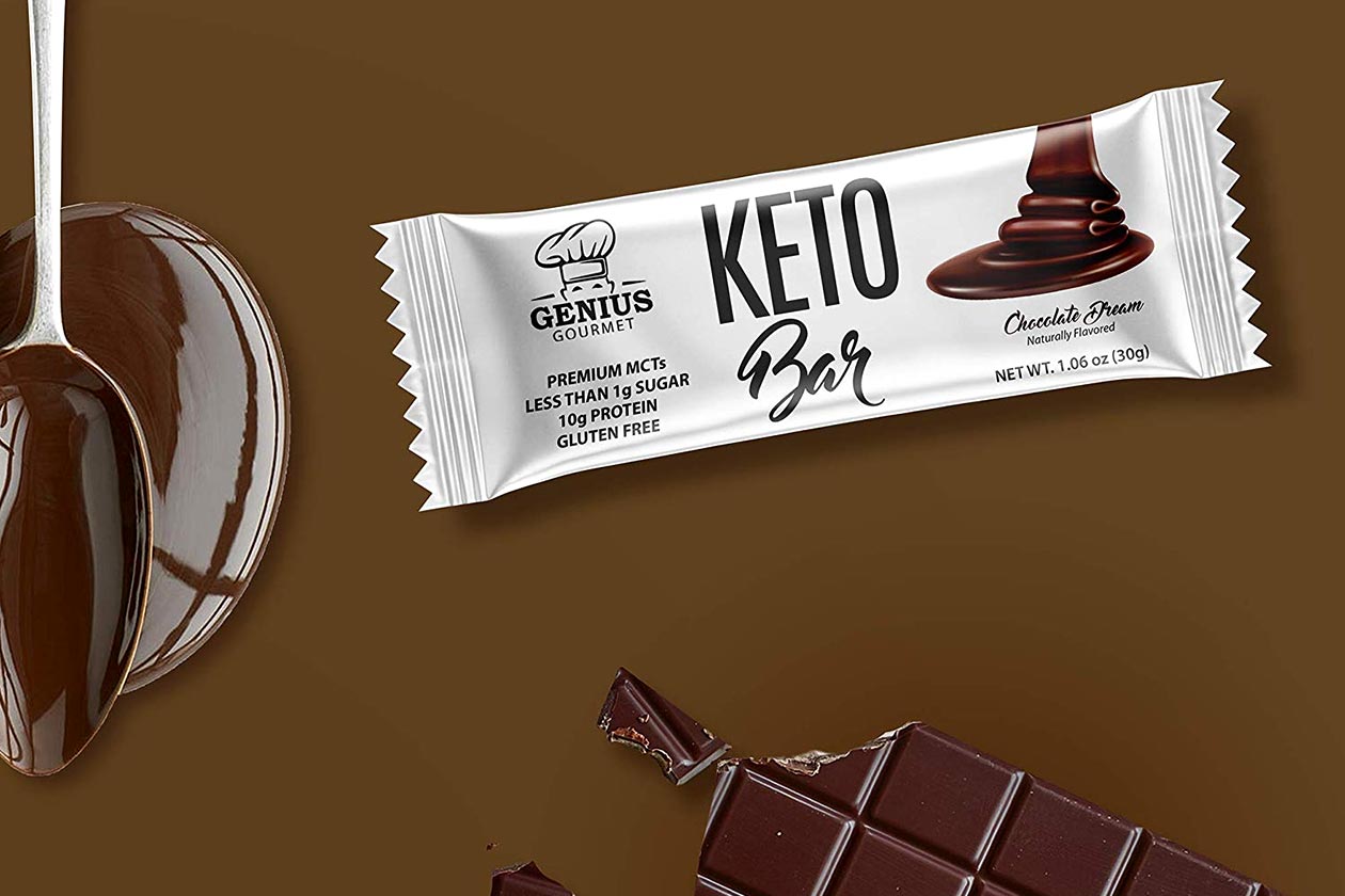 genius gourmet keto bar