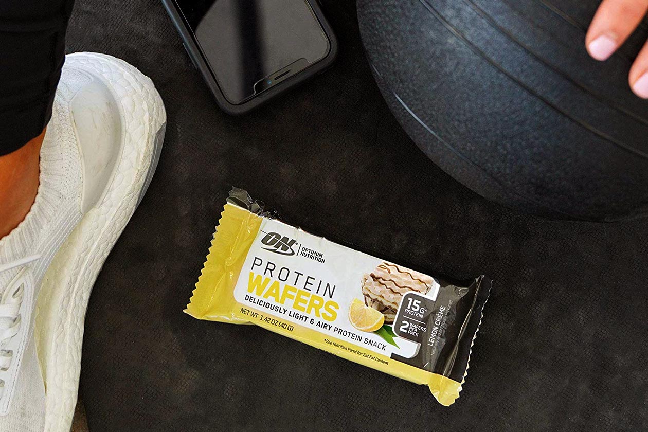 lemon creme protein wafers