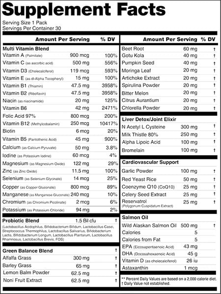 mts nutrition immortal vitamin pack