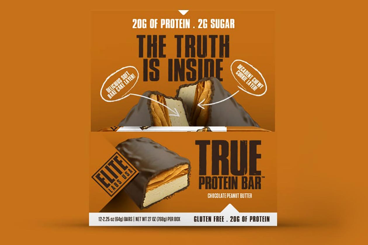 chocolate peanut butter true protein bar