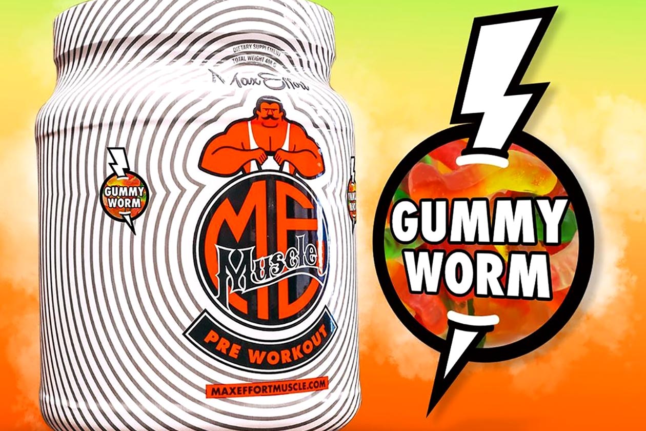 max effort muscle gummy worm pre-workout