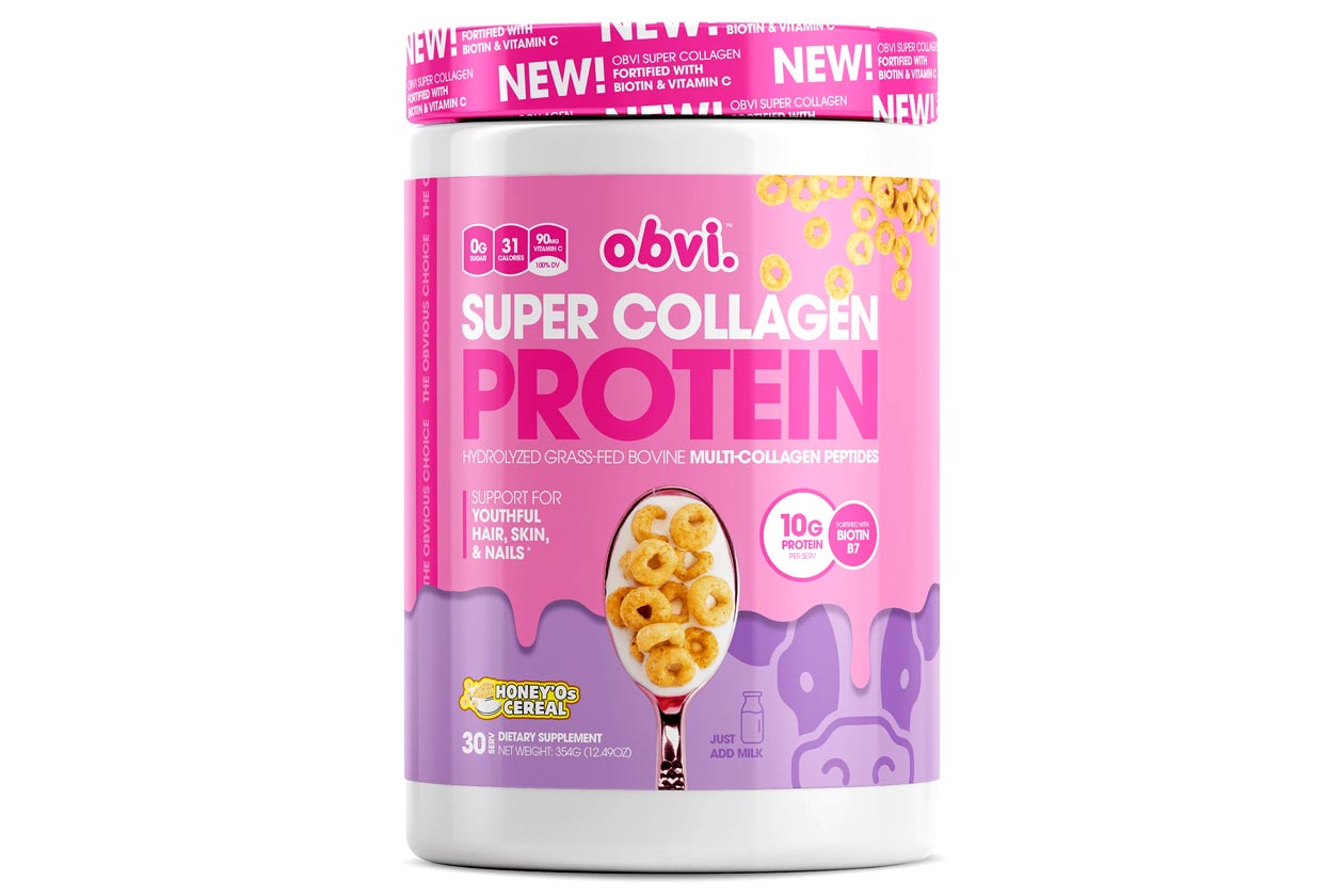 obvi honey os cereal super collagen protein