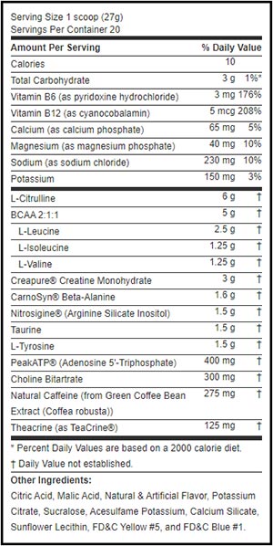 bodybuilding com scream pre workout