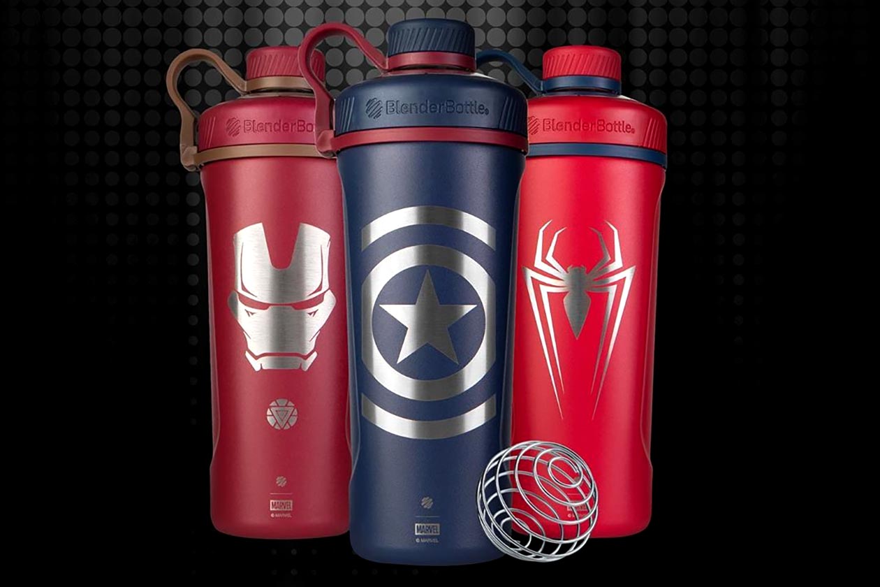 BlenderBottle's steel shaker now has colorful Marvel superhero designs