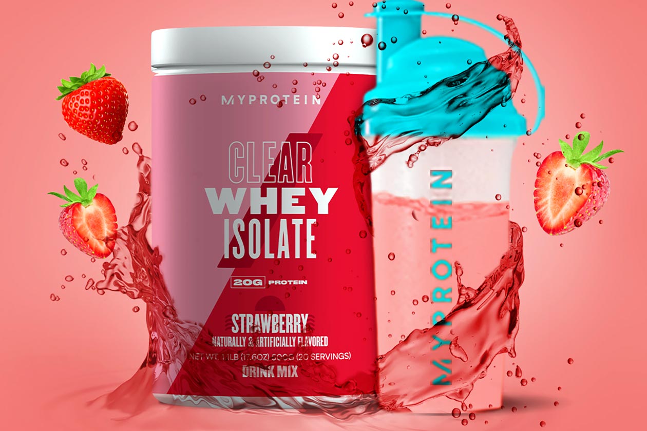 myprotein strawberry cranberry apple clear whey isolate