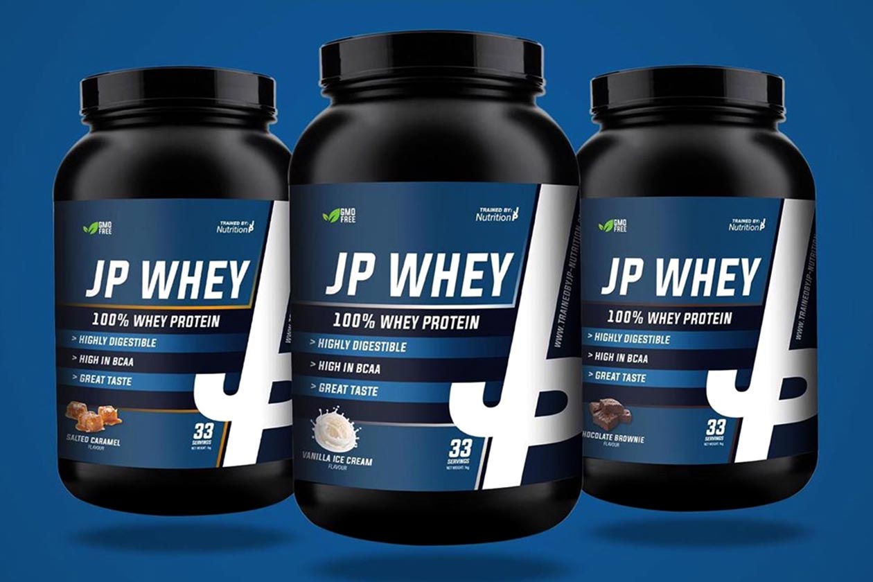 trained by jp whey isolate protein powder