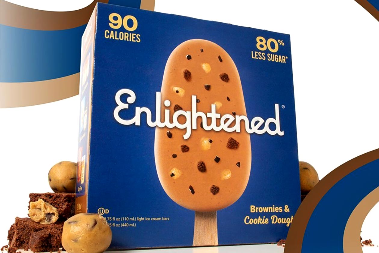 enlightened brownies cookie dough ice cream bar