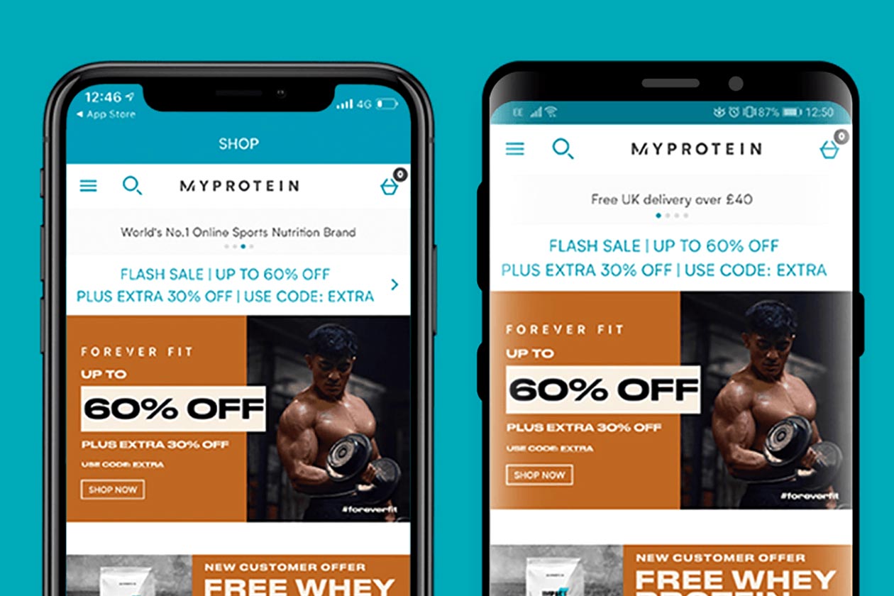 myprotein shopping app