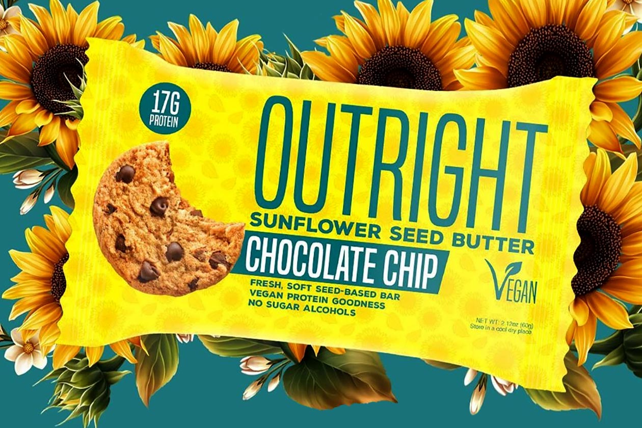 Sunflower Seed Butter Chocolate Chip Outright Bar.