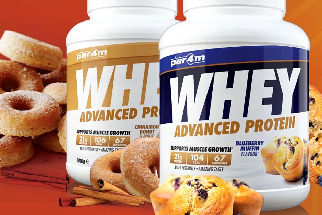 per4m cinnamon donut whey protein