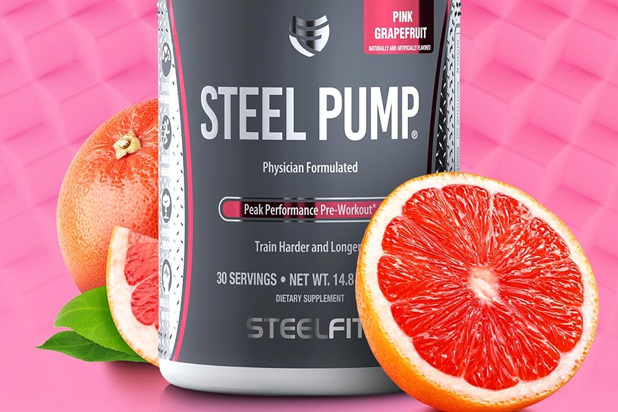 pink grapefruit steel pump