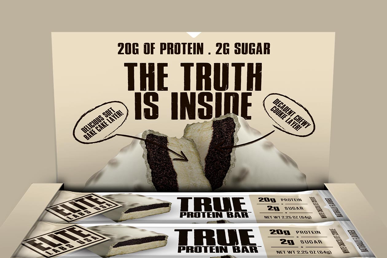 white chocolate cookie true protein bar