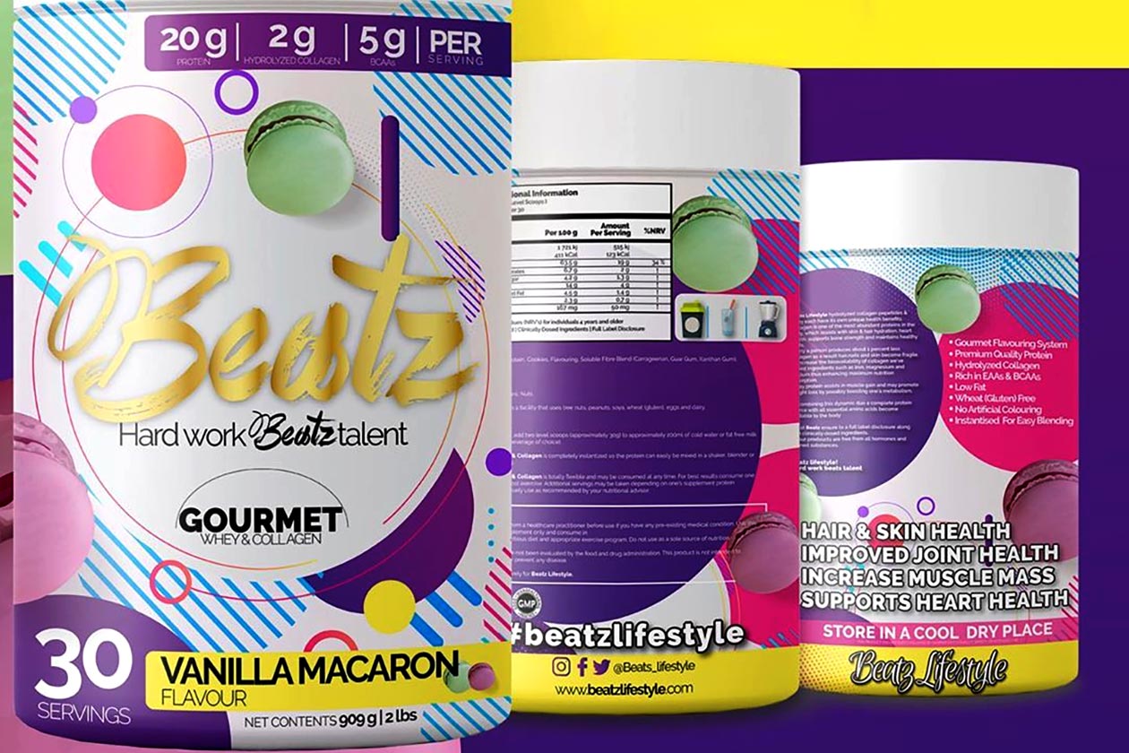 beatz gourmet whey collagen protein powder