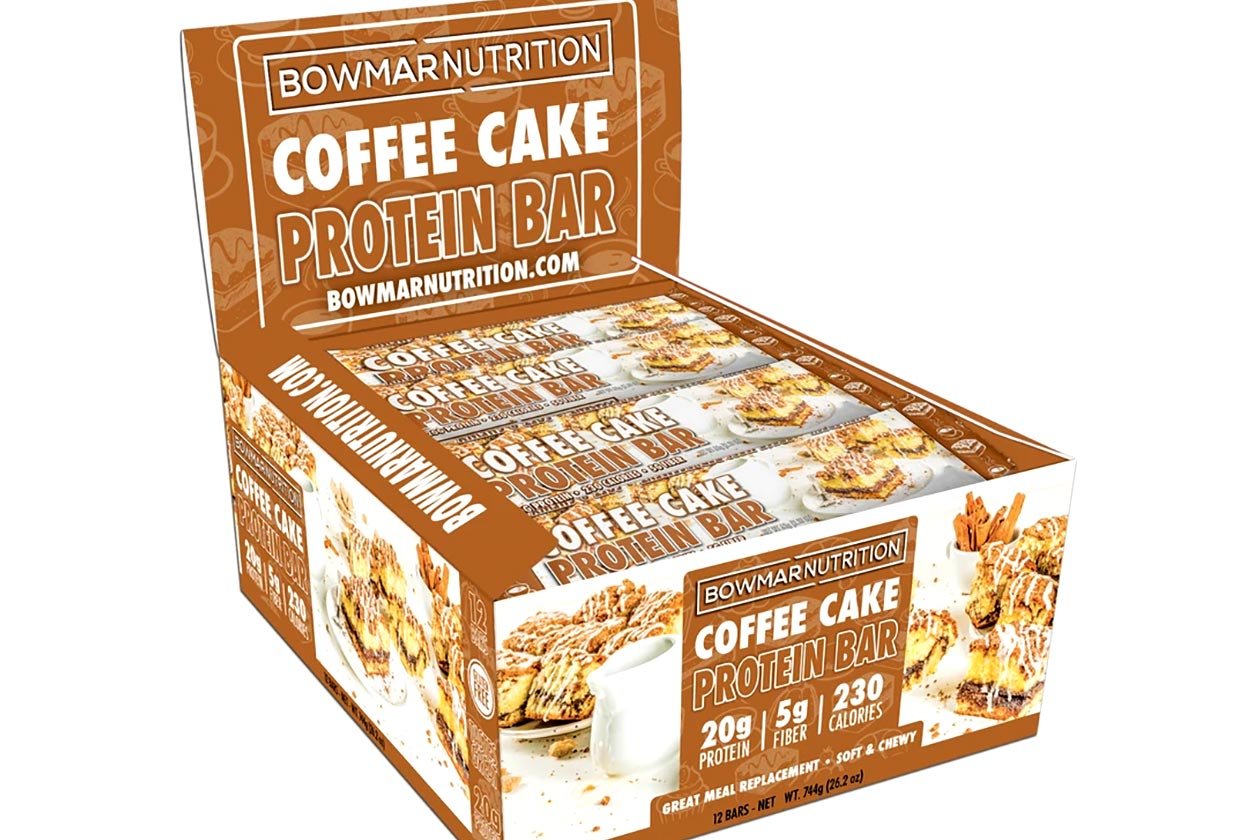 bowmar nutrition coffee cake protein bar