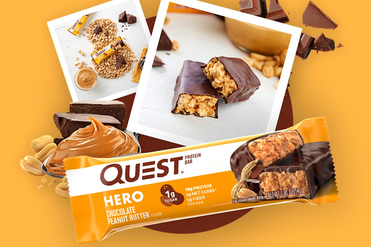chocolate peanut butter quest hero bar