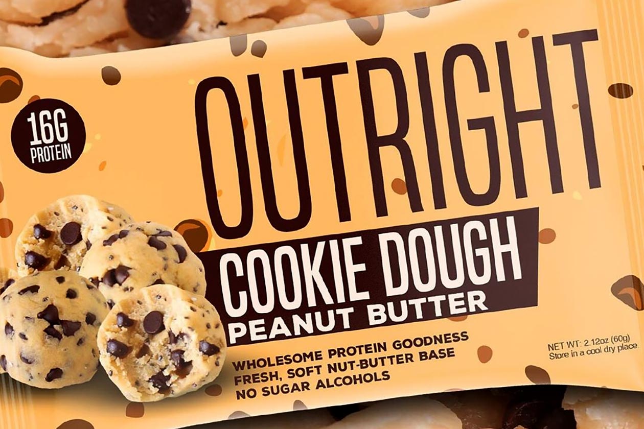 cookie dough peanut butter outright protein bar