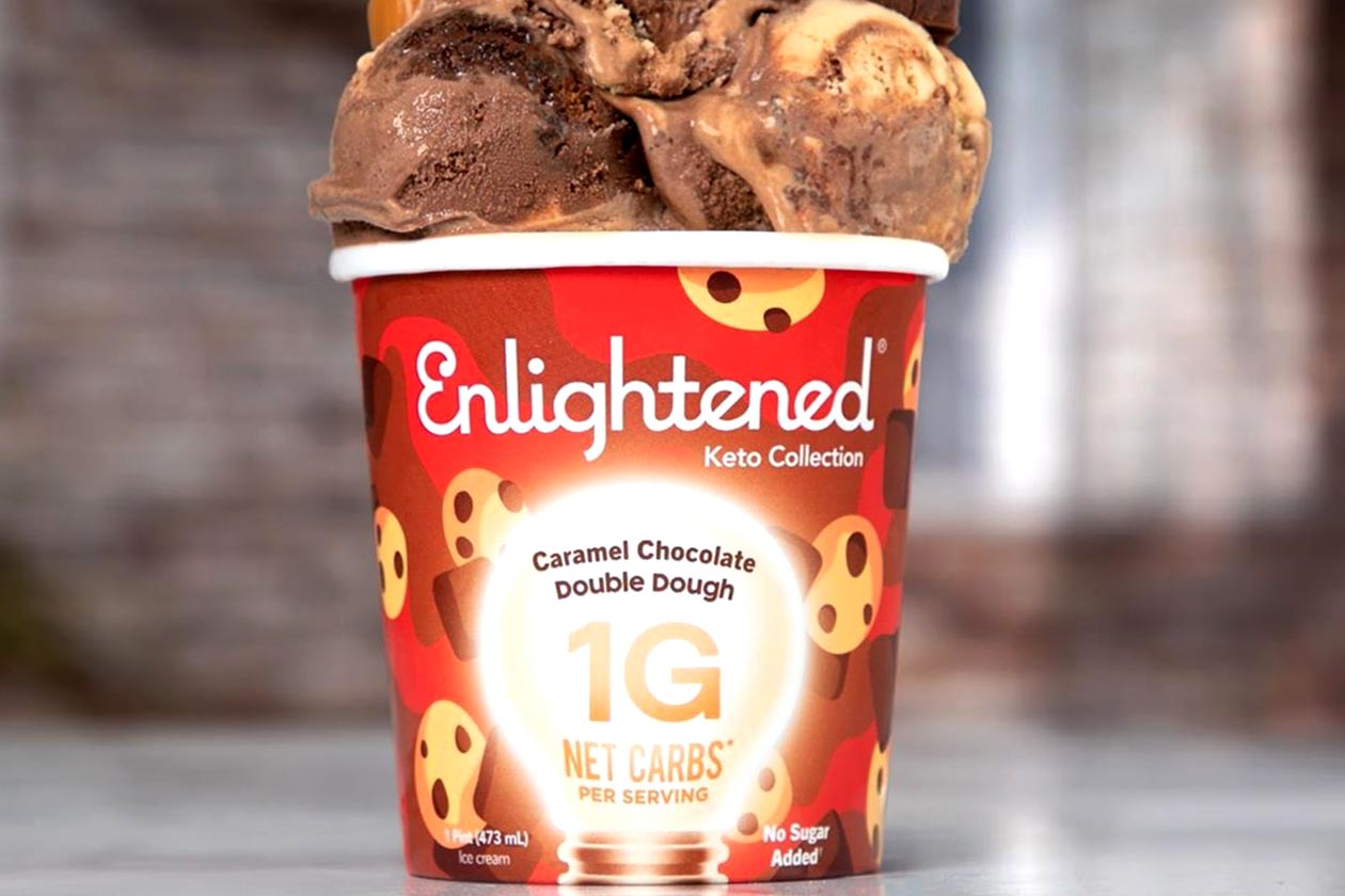 enlightened caramel chocolate double dough keto ice cream