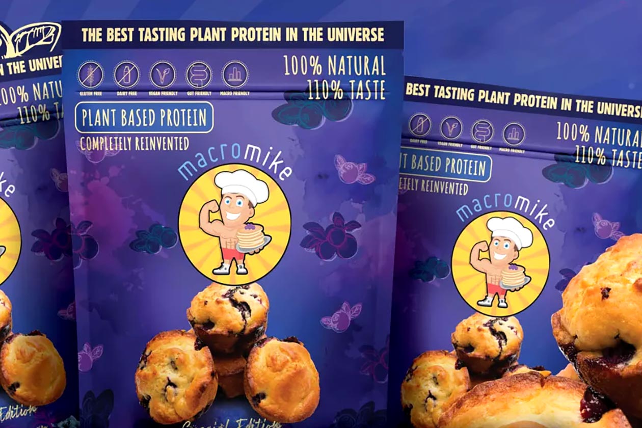 macro mike blueberry muffin plant protein