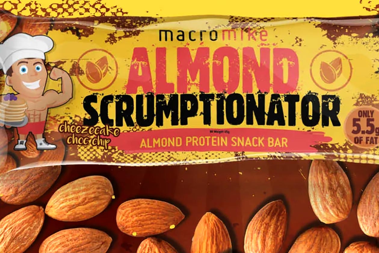 macro mike almond scrumptionator protein bar