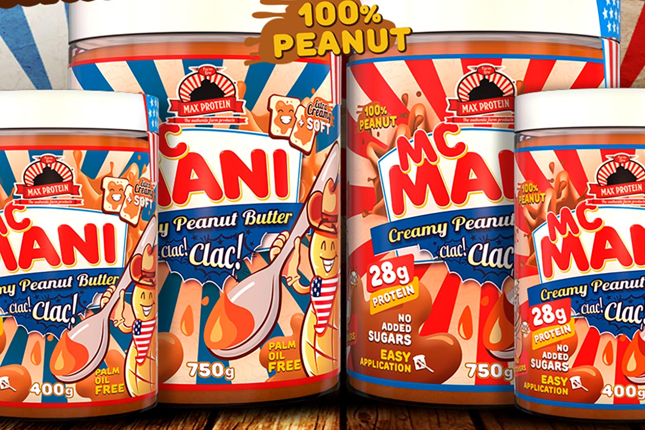 max protein mcmani peanut butter jars