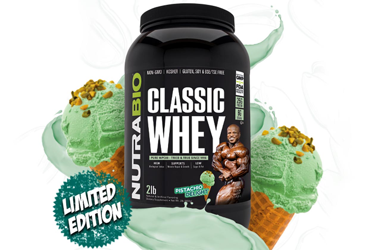 nutrabio shaun clarida pistachio delight classic whey