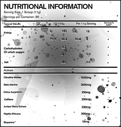 trained by jp nutrition stim pre-workout