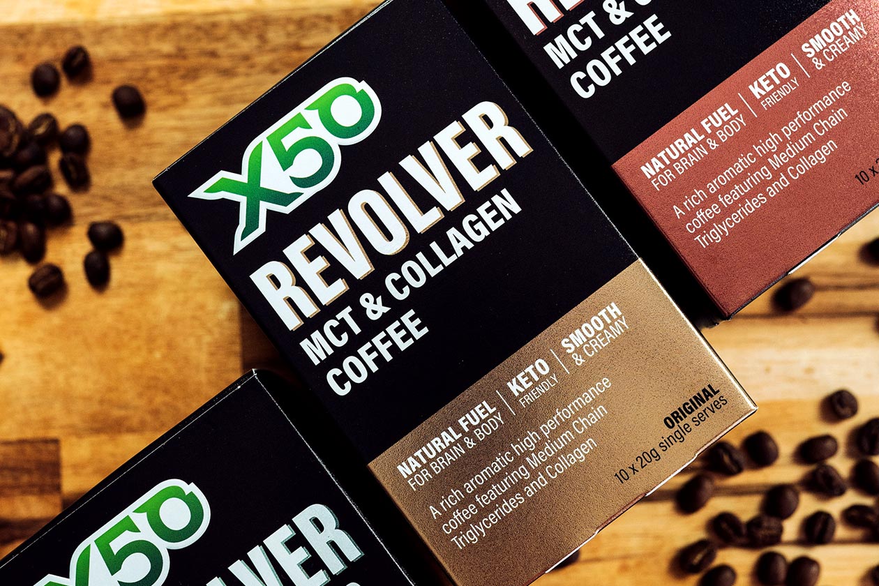 x50 revolver coffee boxes and superfood version