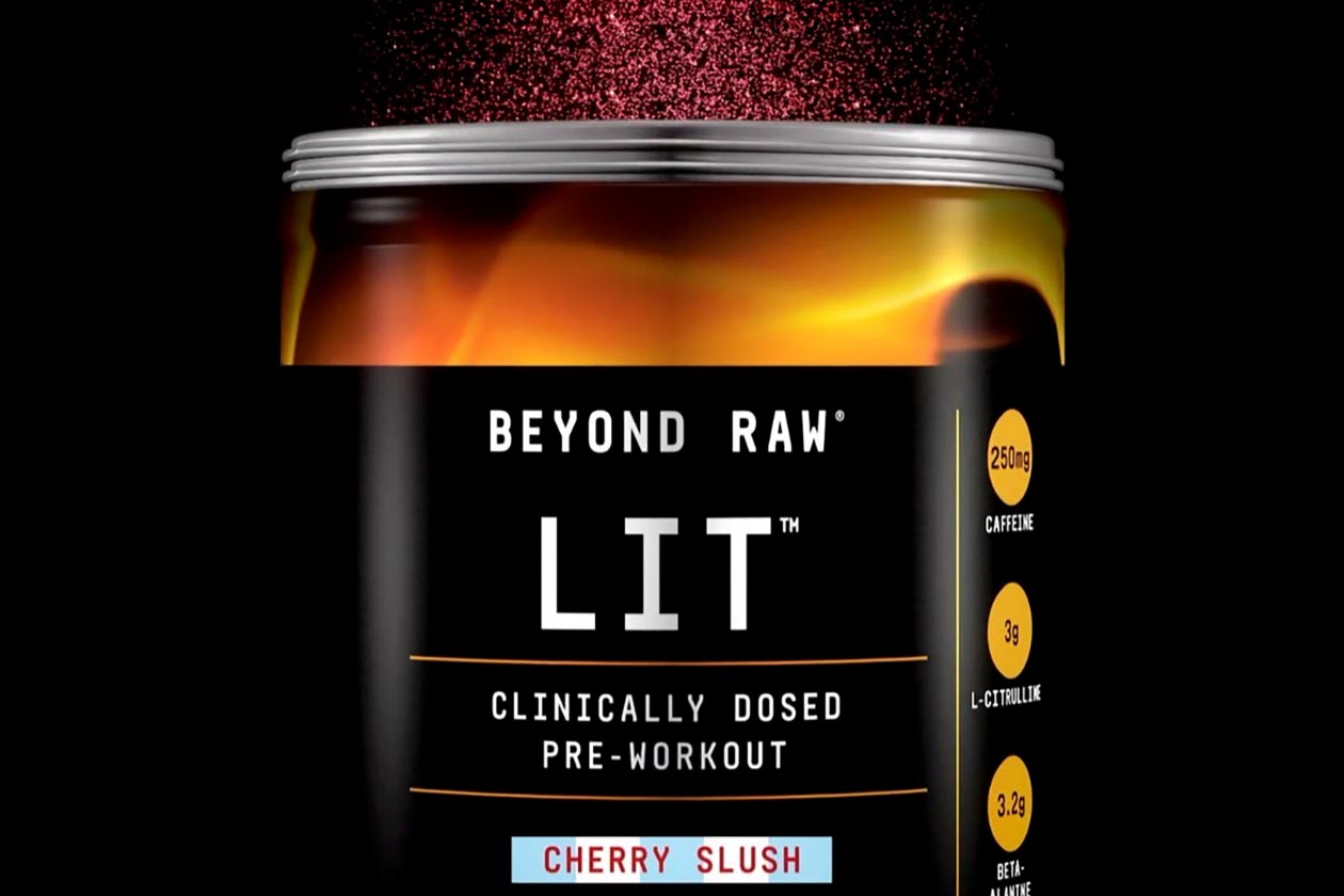 Lit preworkout from Beyond Raw now comes in a Cherry
