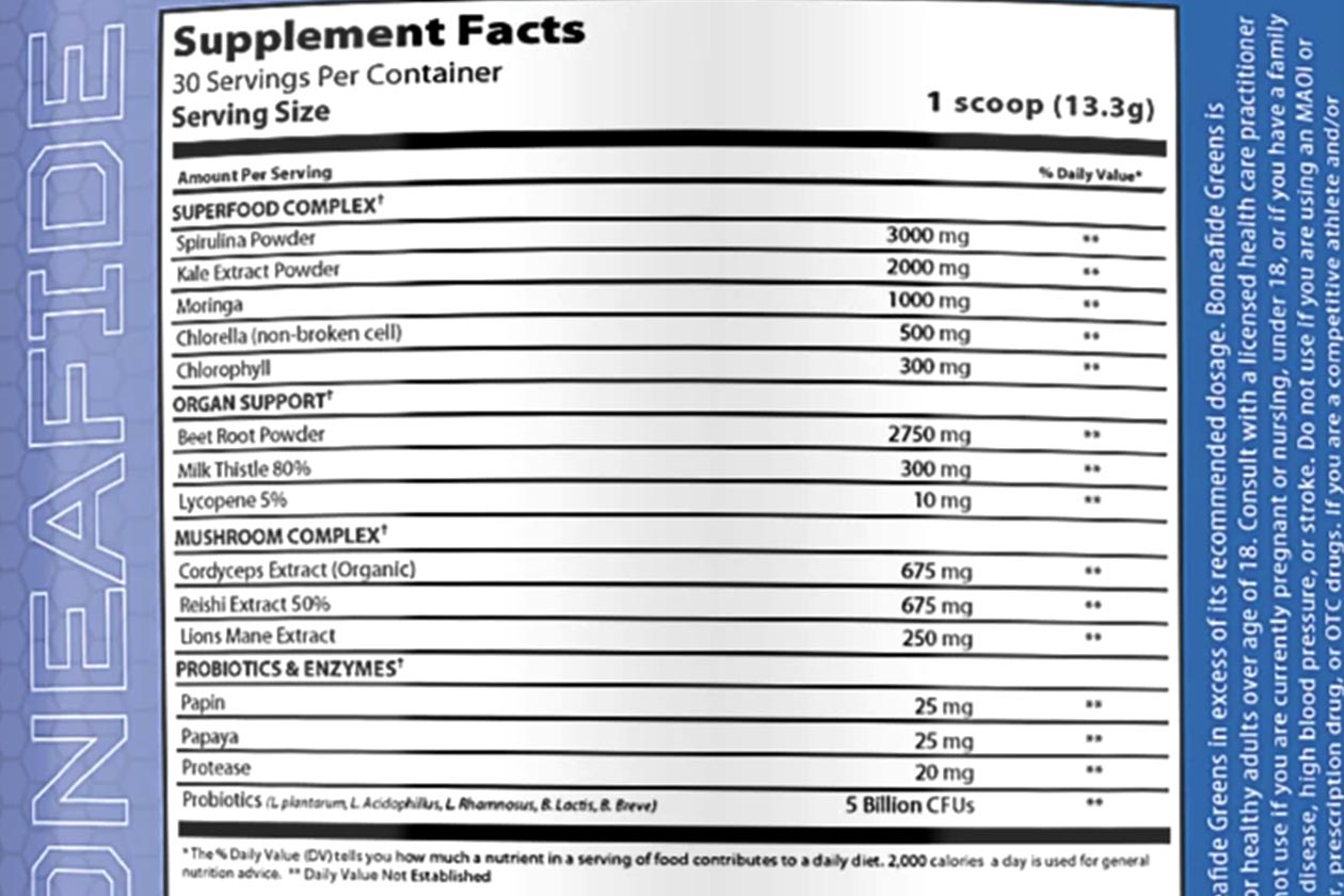 boneafide greens