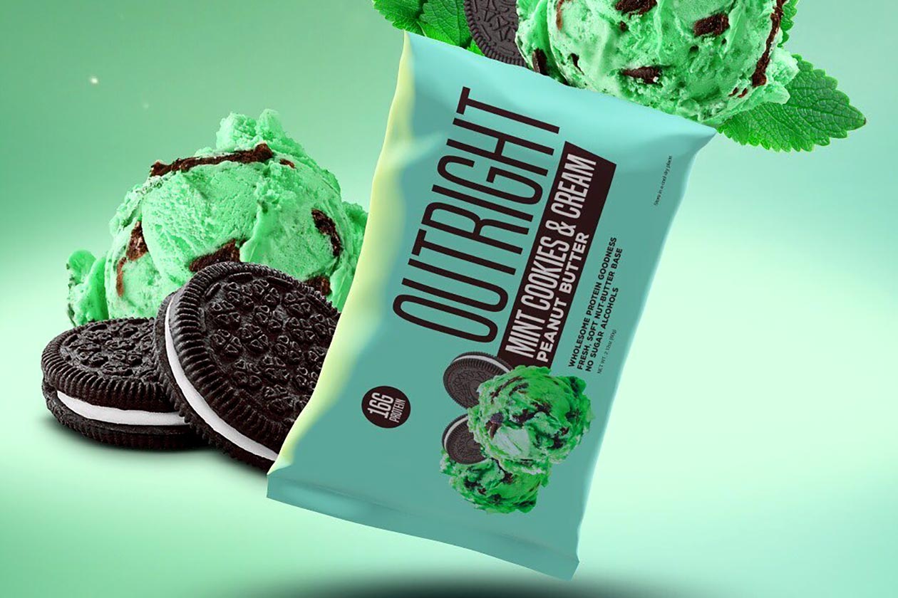 mint cookies and cream outright protein bar